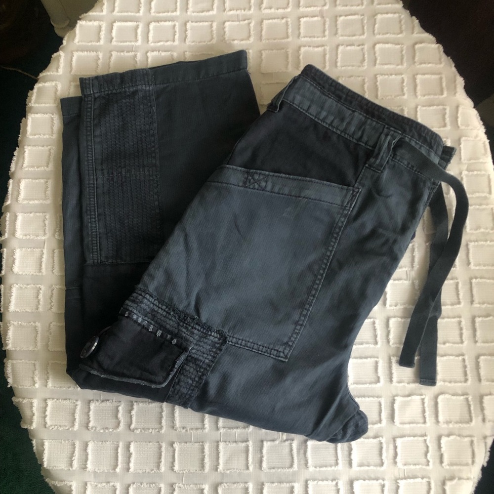 Free People Navy Blue Cargo Pants